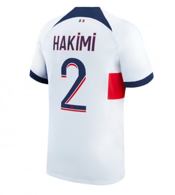 Paris Saint-Germain Achraf Hakimi #2 Replika Udebanetrøje 2023-24 Kortærmet
